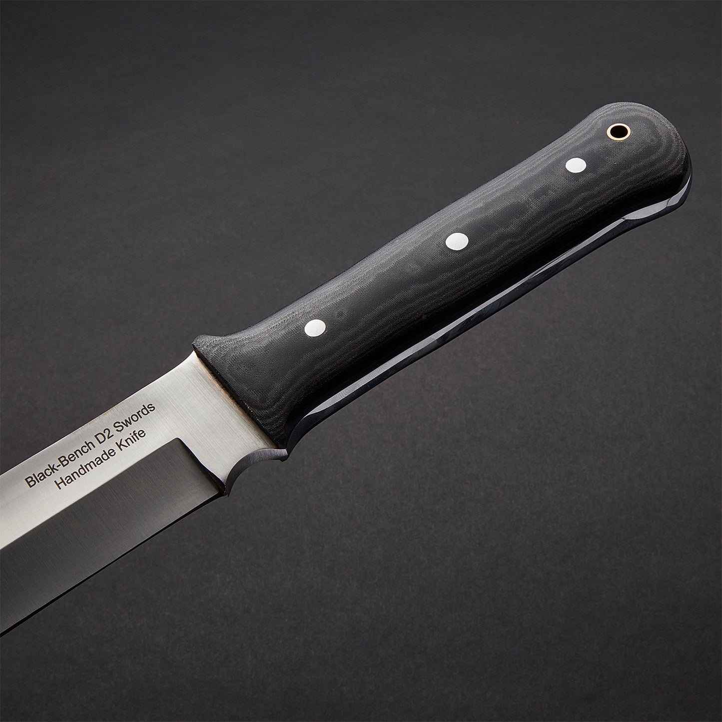 Custom Handmade Hunting Sword With D2 Tool Steel Blade And A Leather Sheath  2