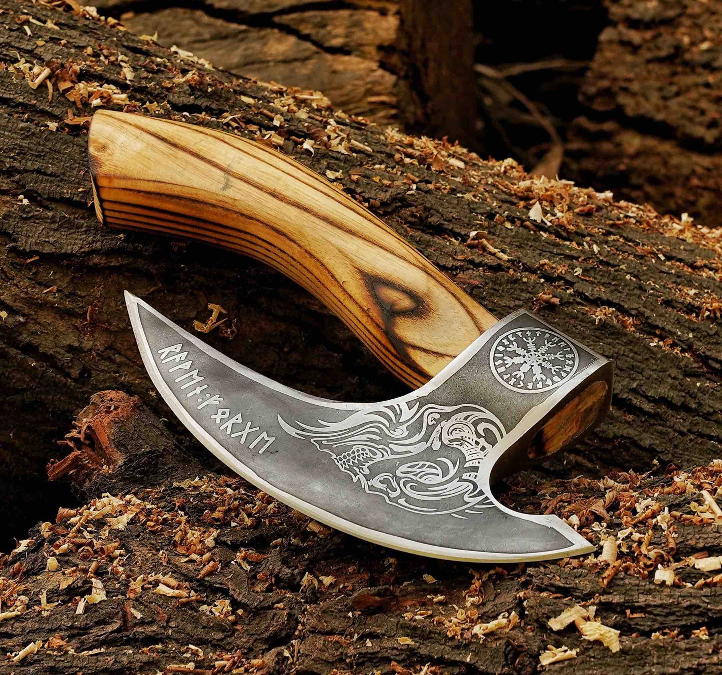 Crazy Viking Pizza Cutter Axe Original Custom Hand Forged Pizza Axe Handmade Gift For Best Man Best Birthday 3