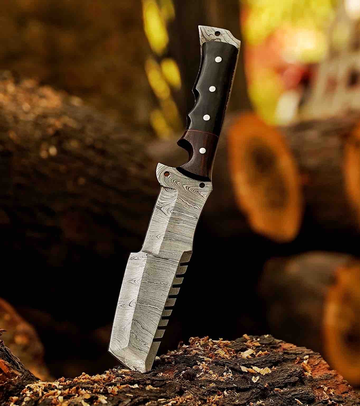 Damascus Tracker Knife Premium near me