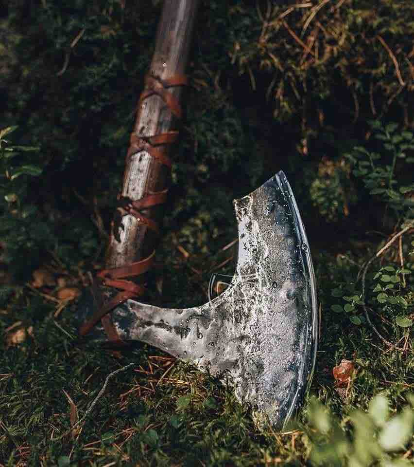 Viking Forged Custom Made Viking AXE Axes Hatchet RAGNAR Gift For Him Forged Birthday Gift For HimAn
