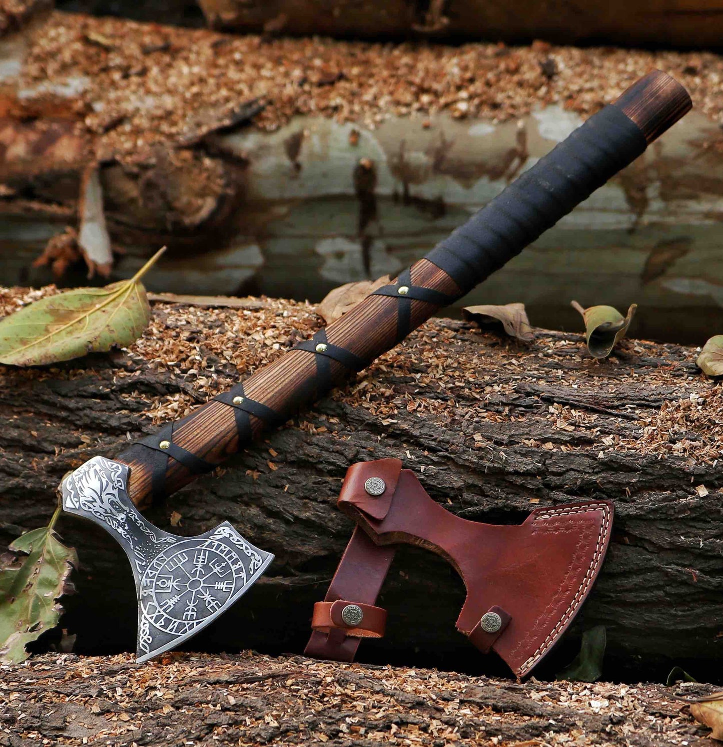 Forged Finnish axe Finnish style axe Hand forged axe Woodcarving tools Craftsmen Axe Carbon Steel Camping Axe