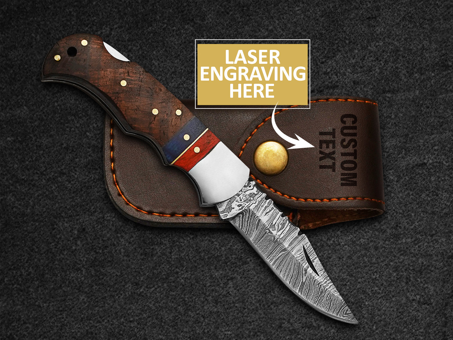 Custom Handmade Pocket Knife Gift For Him Folding Knife Back Lock Knife Gift For Her EDC Knife Gift