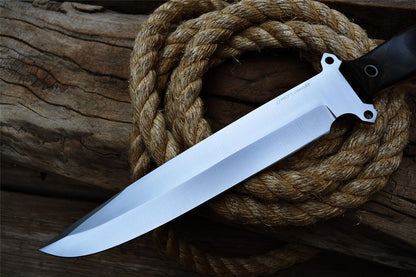 Custom Handmade D2 Tool Steel Blade Hunting Bowie Knife  1