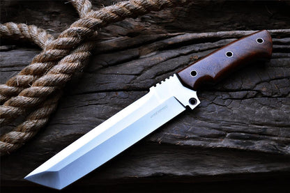 "Custom Handmade Premium D2 Tool Steel Blade hunting Tracker knive / gift for him"
