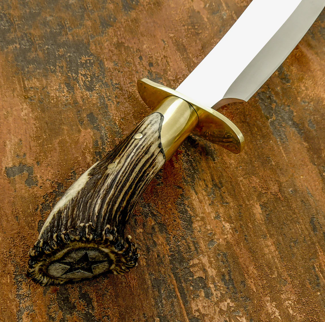Custom Handmade Beautiful D2 Steel Hunting Bowie Gift For Him 3