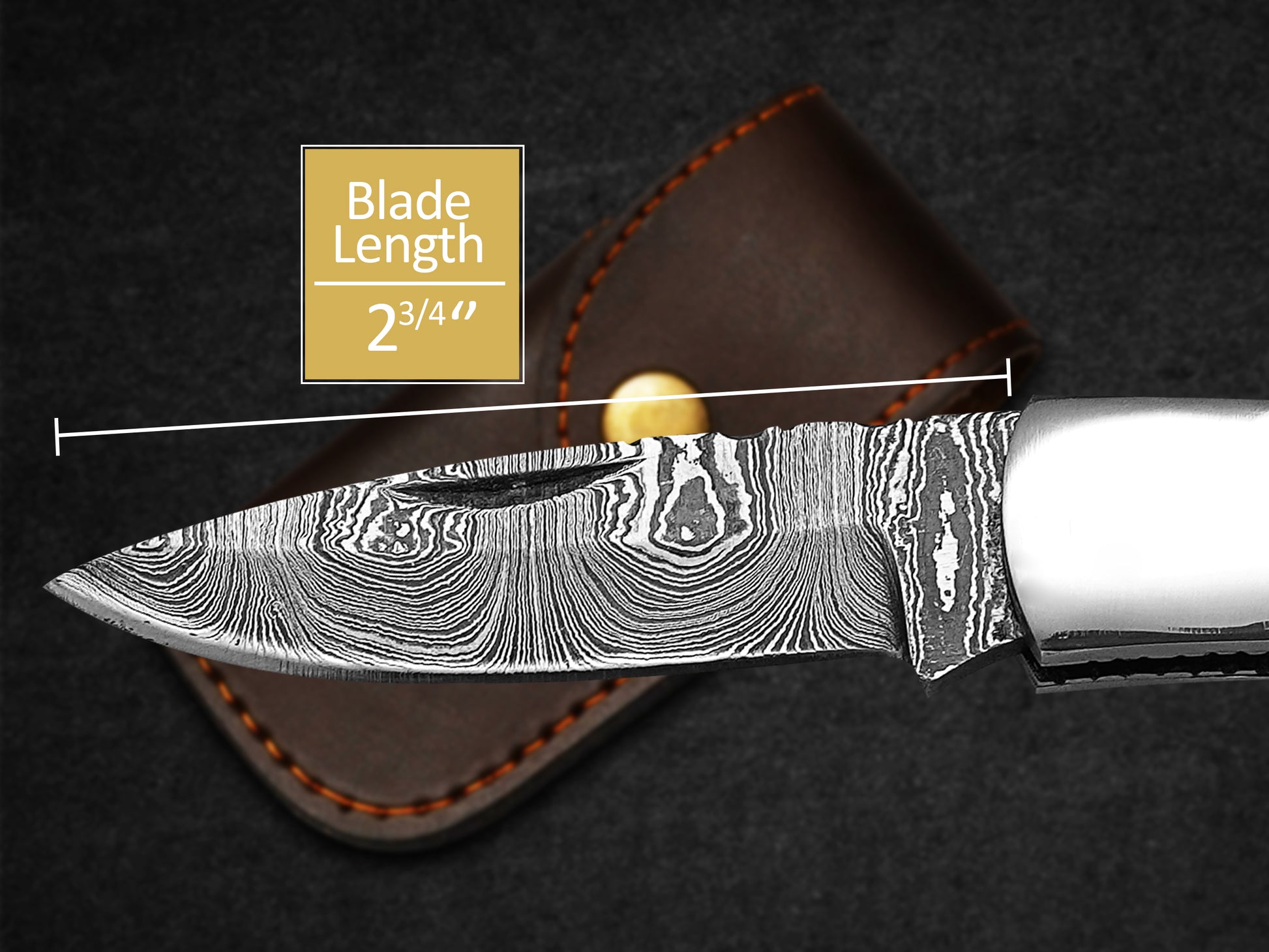 Custom Pocket Knife Handmade Damascus Folding Knives USA Texas Flag Handle Pocket Knives With Leath