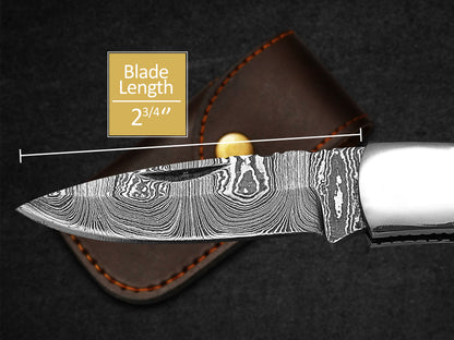 Custom Pocket Knife Handmade Damascus Folding Knives USA Texas Flag Handle Pocket Knives With Leath
