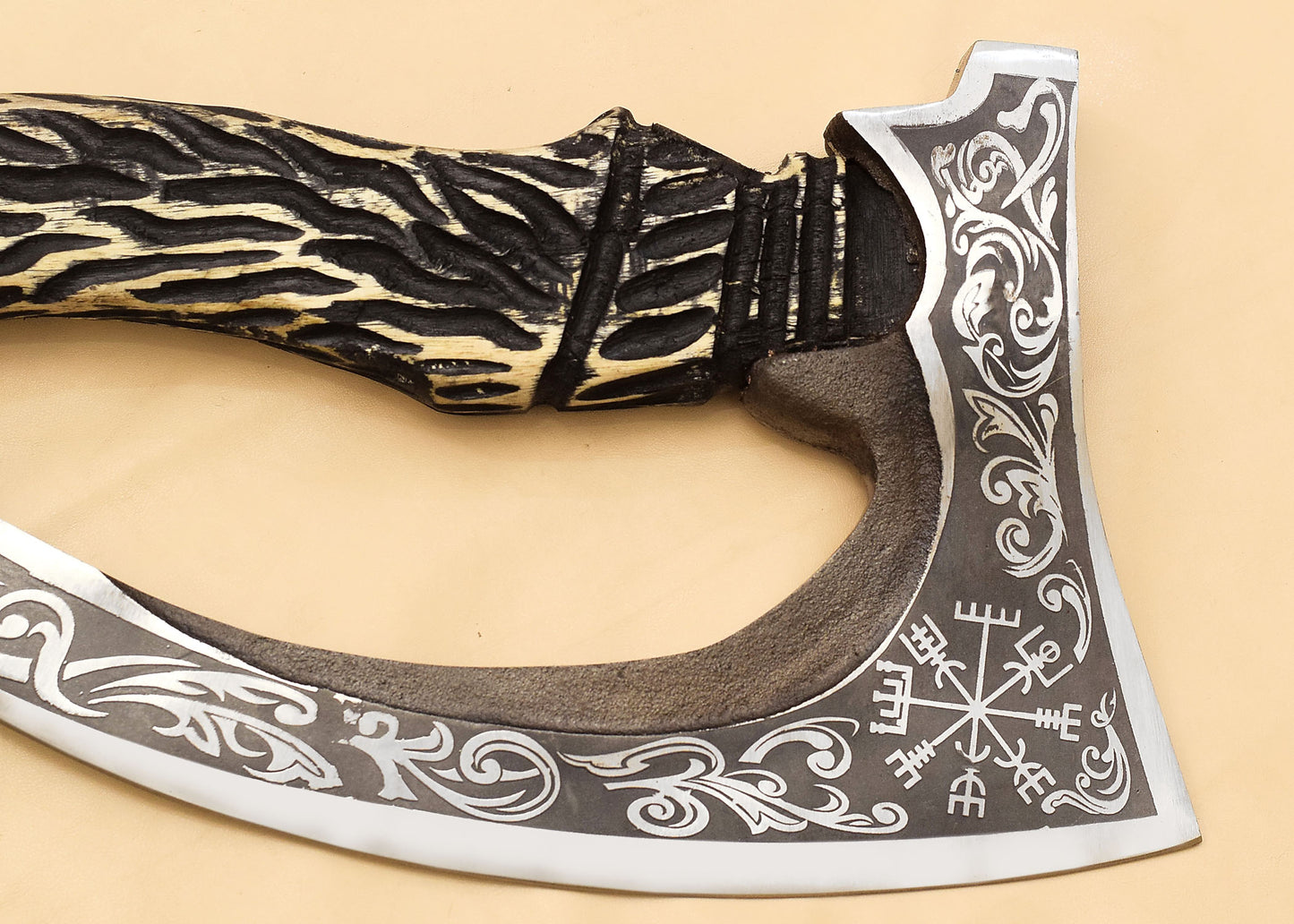 Pizza Cutter Knife Pizza Axe Gift For Her Handmade Pizza Knife Gift For Liver With Leather Sheath 3