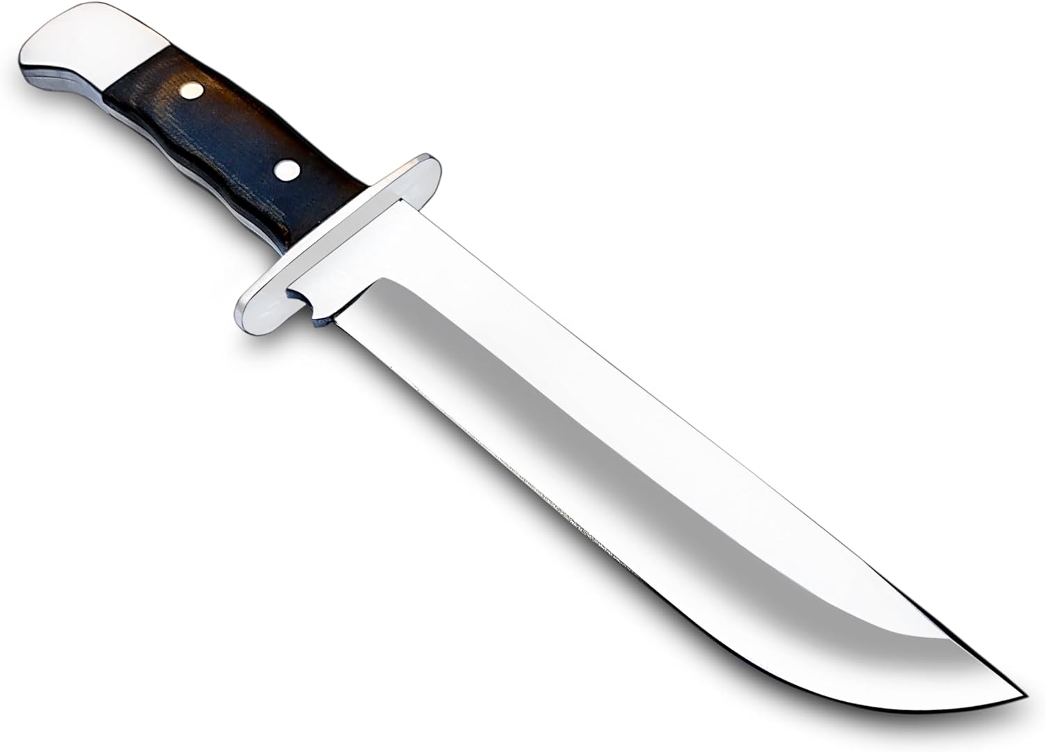 ALFARI D2 Steel 13 Inches Large Bowie Knife Full Tang Fixed Blade Black Micarta Handle Hunting Knif 2
