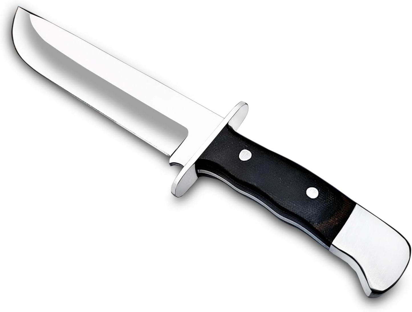 ALFARI D2 Steel 13 Inches Large Bowie Knife Full Tang Fixed Blade Black Micarta Handle Hunting Knif 1