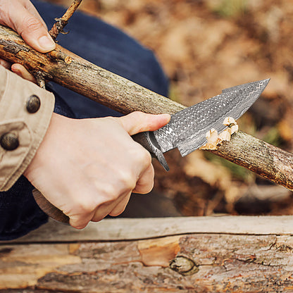 Viking Craft Custom Damascus Steel Hunting Knife Fixed Blade Personalized Engraving Ideal Gift For  1