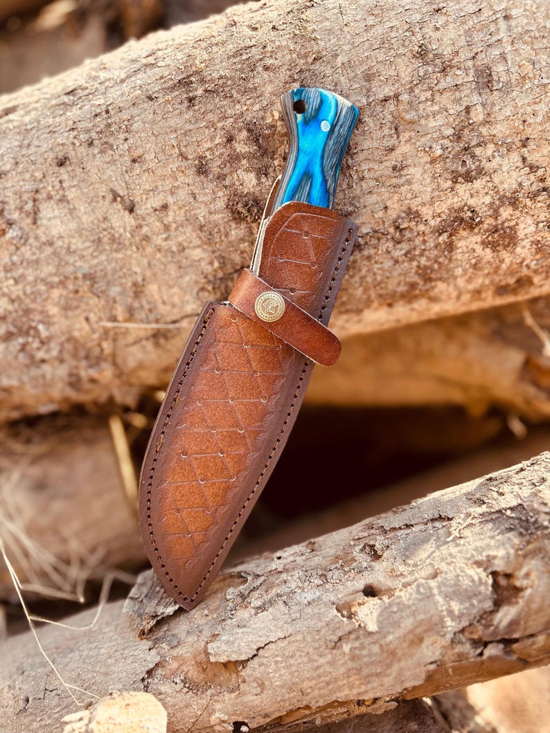 Handmade Viking Skinner Knife With Sheath For Camping And Outdoor Use Pocket Size Skinner 3