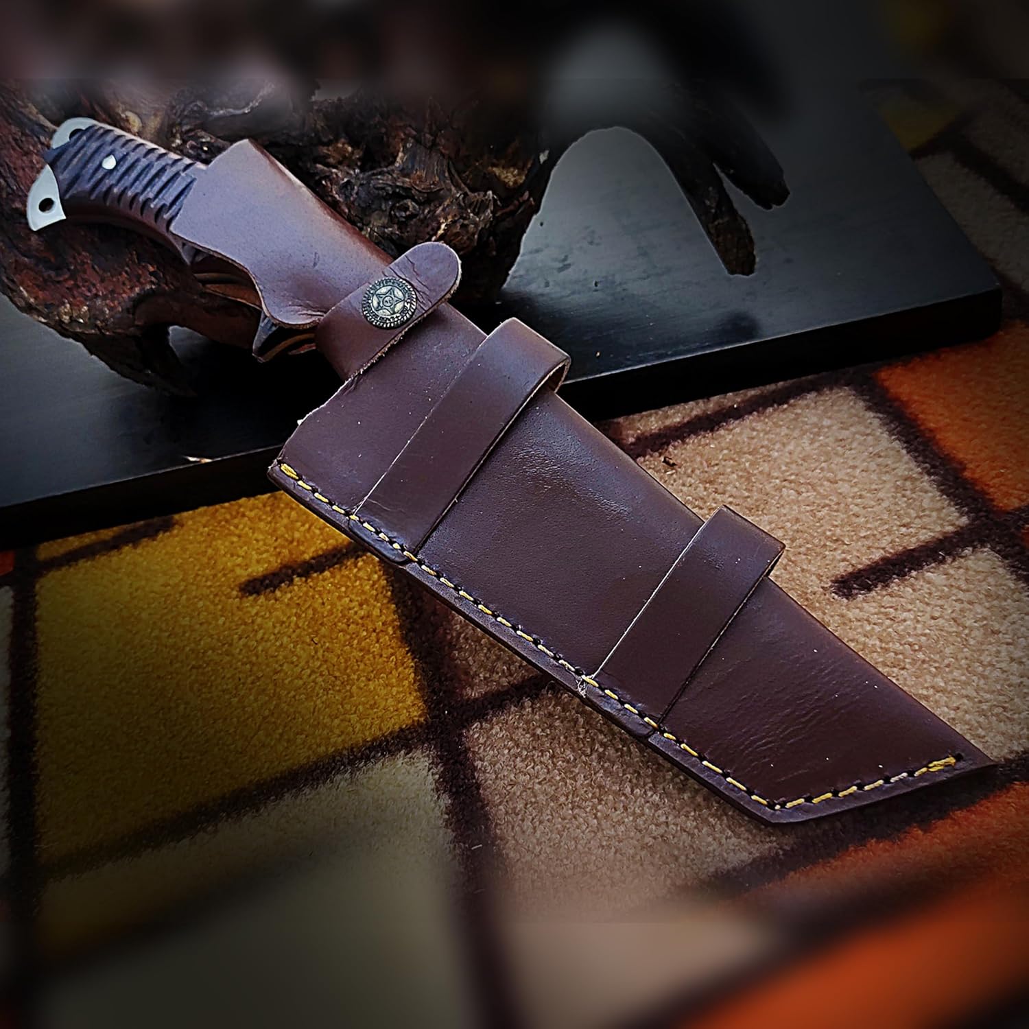 Handmade Tracker Knife With Sheath Outdoor Knife Survival Knife Camping Knife D2 Steel Tracker Knif 3