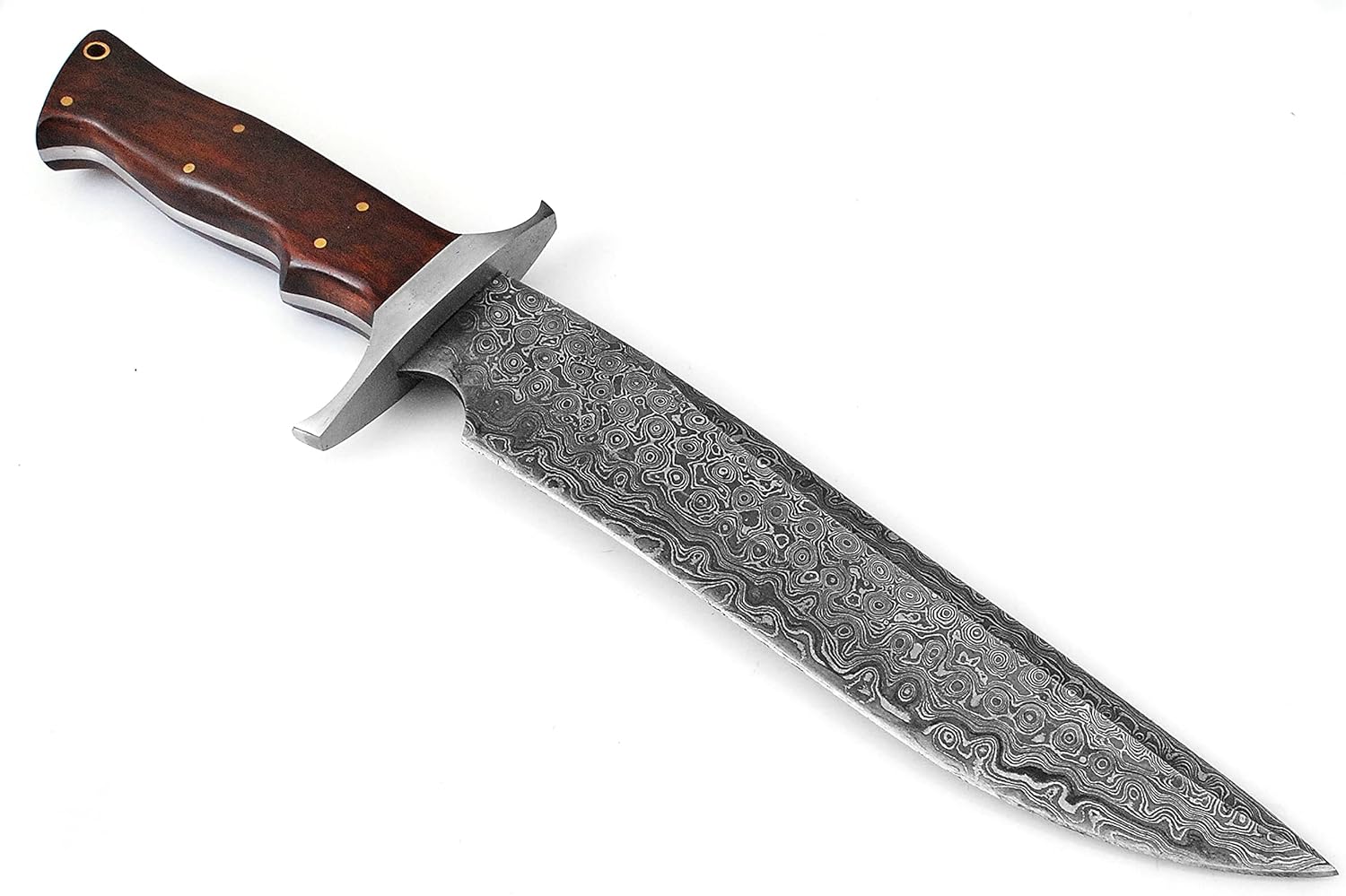 Handmade Damascus Bowie Knife With Sheath Outdoor Knife Survival Knife Camping Knife Fixed Blade Hu 3