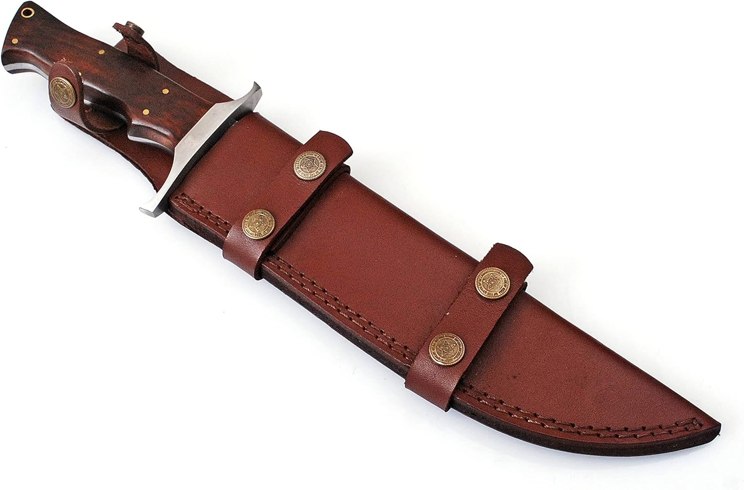 Handmade Damascus Bowie Knife With Sheath Outdoor Knife Survival Knife Camping Knife Fixed Blade Hu 4
