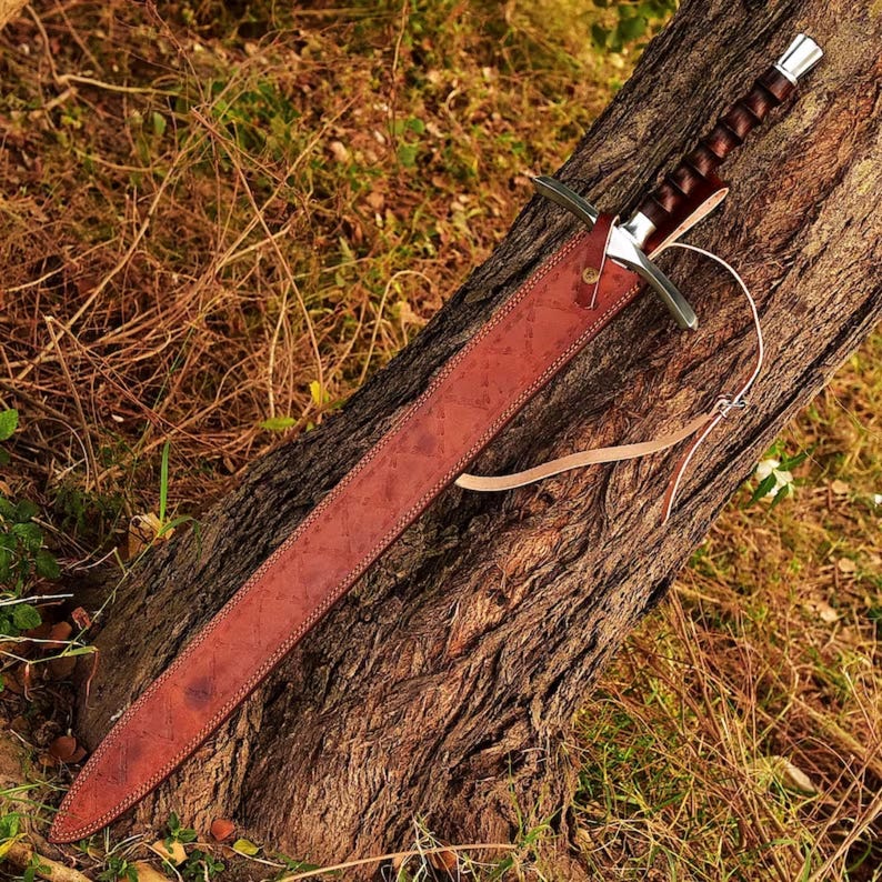 Viking Sword Damascus Sword Hand Forged Sword Long Sword Sword Sword Real For Viking Costumes Gift  2