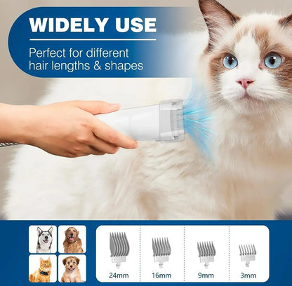 Advanced Pet Grooming Vacuum Kit  23L Capacity Quiet Dog  Cat Hair Remover 2