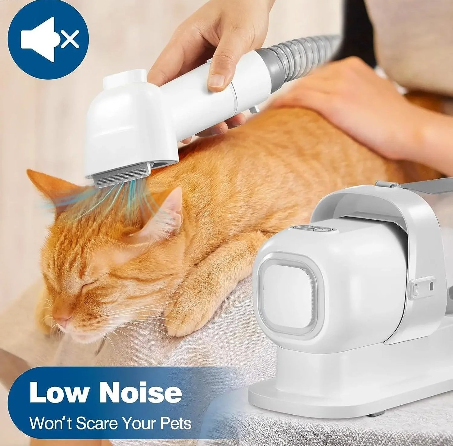 Advanced Pet Grooming Vacuum Kit  23L Capacity Quiet Dog  Cat Hair Remover 1