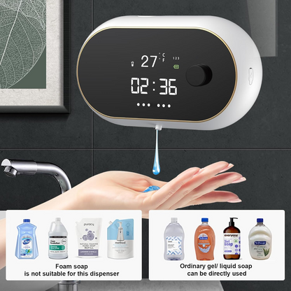 Smart Automatic Soap Dispenser With Time  Temp Display  Waterproof TouchFree Hand Washing Induction 7