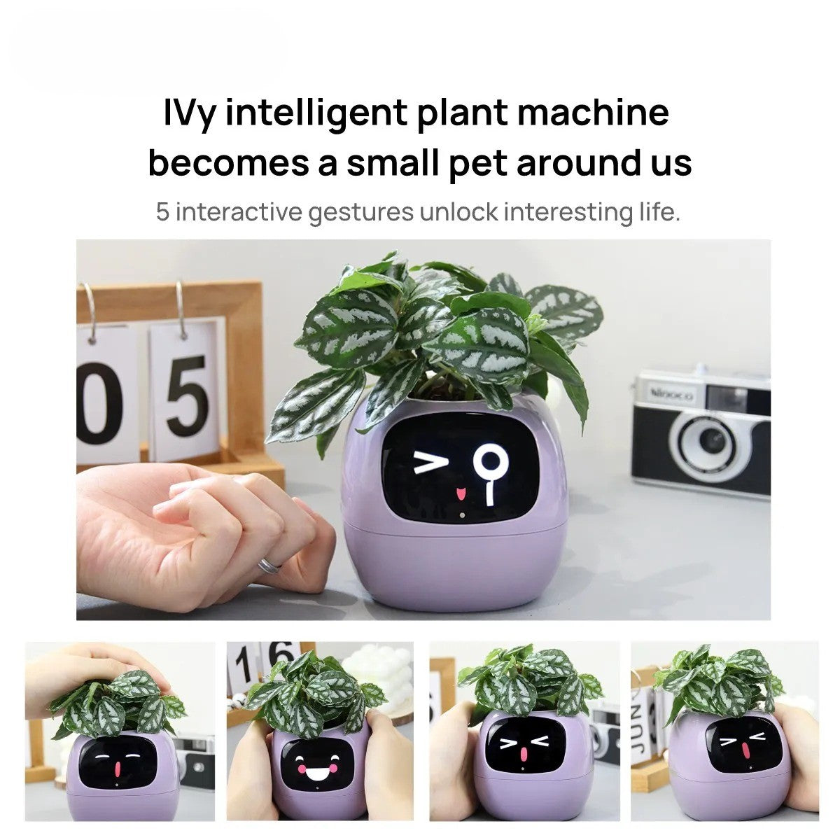 AI Smart Planter With 7 Sensors  49 Expressions For Easy Plant Care 4