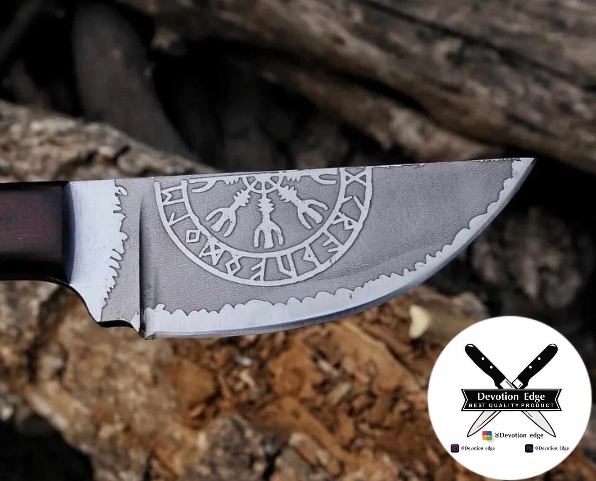 Devotion Edge Handmade Carbon Steel Skinner Knife With Bespoke Leather Cover Best Gift For Christma 1