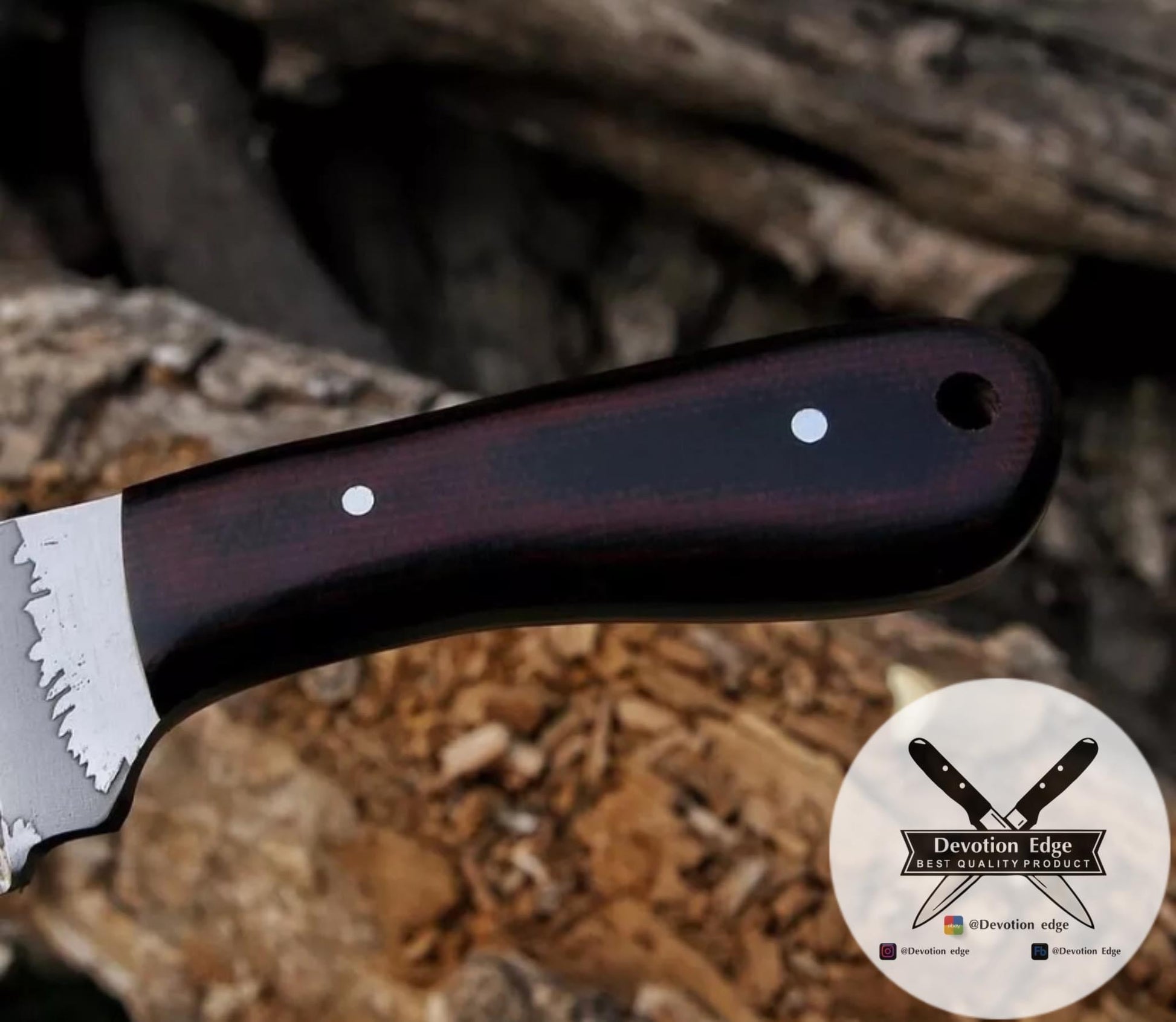 Devotion Edge Handmade Carbon Steel Skinner Knife With Bespoke Leather Cover Best Gift For Christma 3