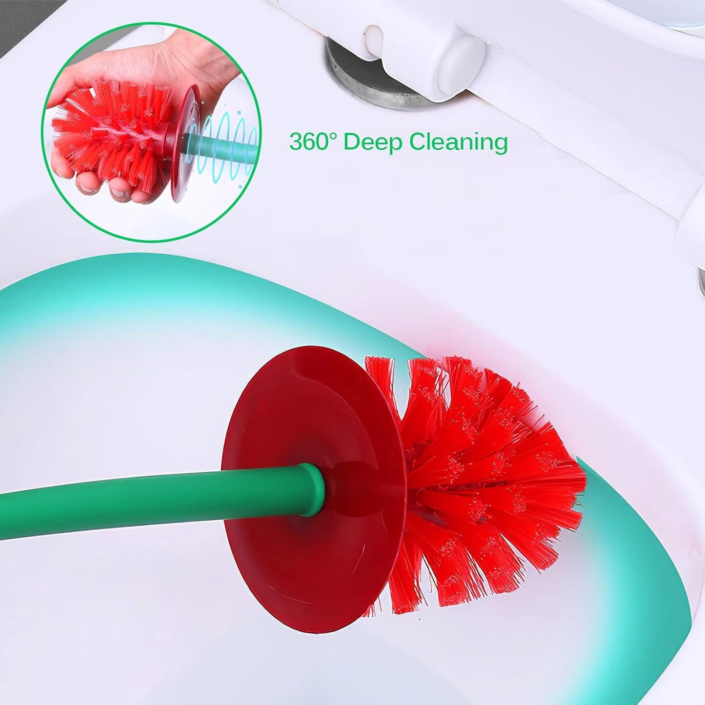 CherryShaped Toilet Brush  Holder Set  Stylish Bathroom Accessory 3