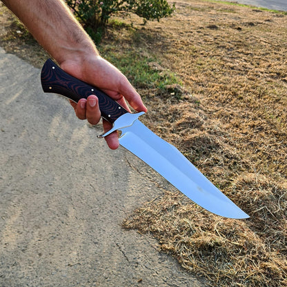 Custom Handmade 14 Bowie Knife Survival With Sheath For Cutting Trees For Yard Work Hunting Knife F 1