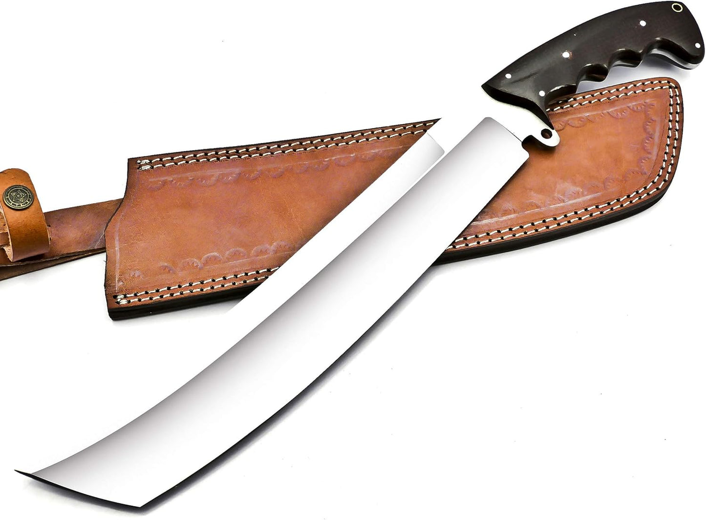 Custom Handmade 18 Inches Machete Knife With Leather Sheath Fixed Blade Hunting Survival Knives Bla 1