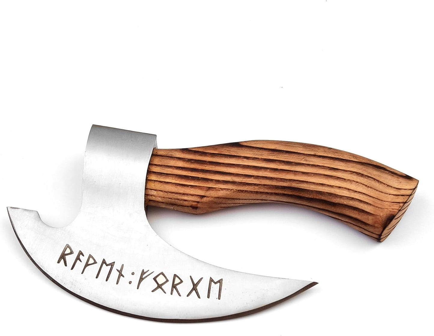 Handmade 95 Inches Viking Pizza Cutter With Rosewood Handle  Super Sharp Carbon Steel Axe Blade Piz 6