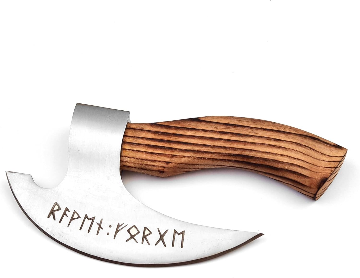 Handmade 95 Inches Viking Pizza Cutter With Rosewood Handle  Super Sharp Carbon Steel Axe Blade Piz 6