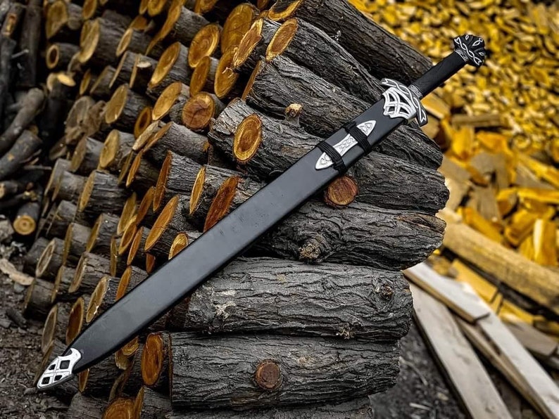 Hand Forged Real Damascus Steel Sword NORTHMEN Sword Real Damascus Steel Handmade Sword Gift For Hi 2