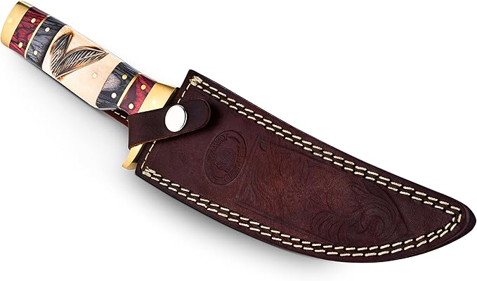Hunting Knife With Full Tang 65 Stainless Steel Blade  Hunting Knife With Sheath 3
