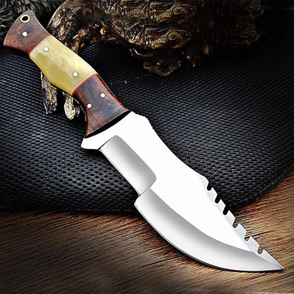 Handmade Tracker Knife For Outdoor Knife Survival Knife Camping Knife  Knife With Sheath Bone And W 2