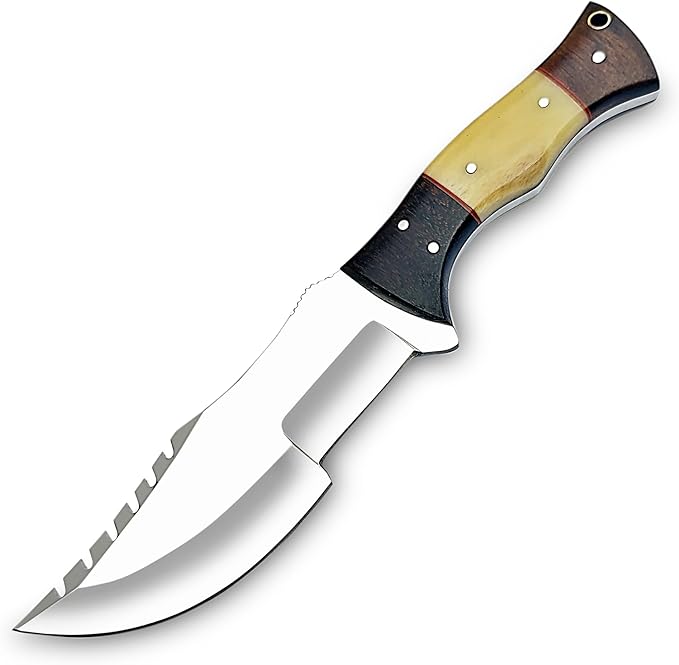 Handmade Tracker Knife For Outdoor Knife Survival Knife Camping Knife  Knife With Sheath Bone And W 3