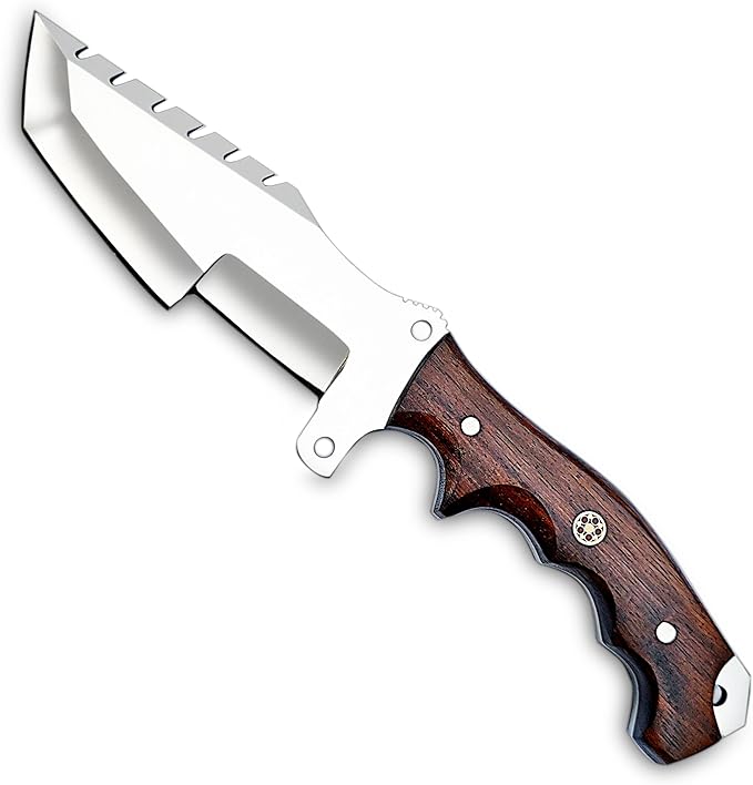 Handmade D2 Tracker Knife With Sheath For Outdoor Survival Camping Bushcraft  Fixed Blade Hunting K 2