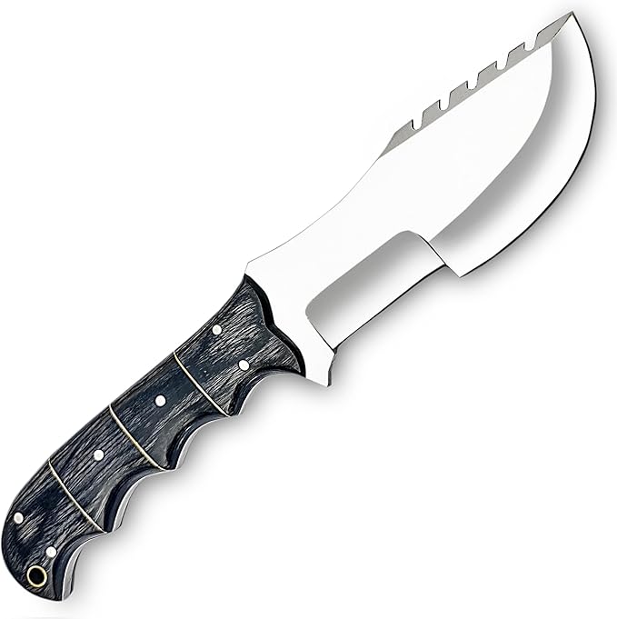 Handmade Tracker Knife with Sheath Outdoor Knife Survival Knife Camping Knife - D2 Steel Tracker Knife Fixed Blade knife