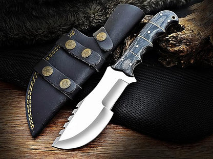 Handmade Tracker Knife With Sheath Outdoor Knife Survival Knife Camping Knife  D2 Steel Tracker Kni 2
