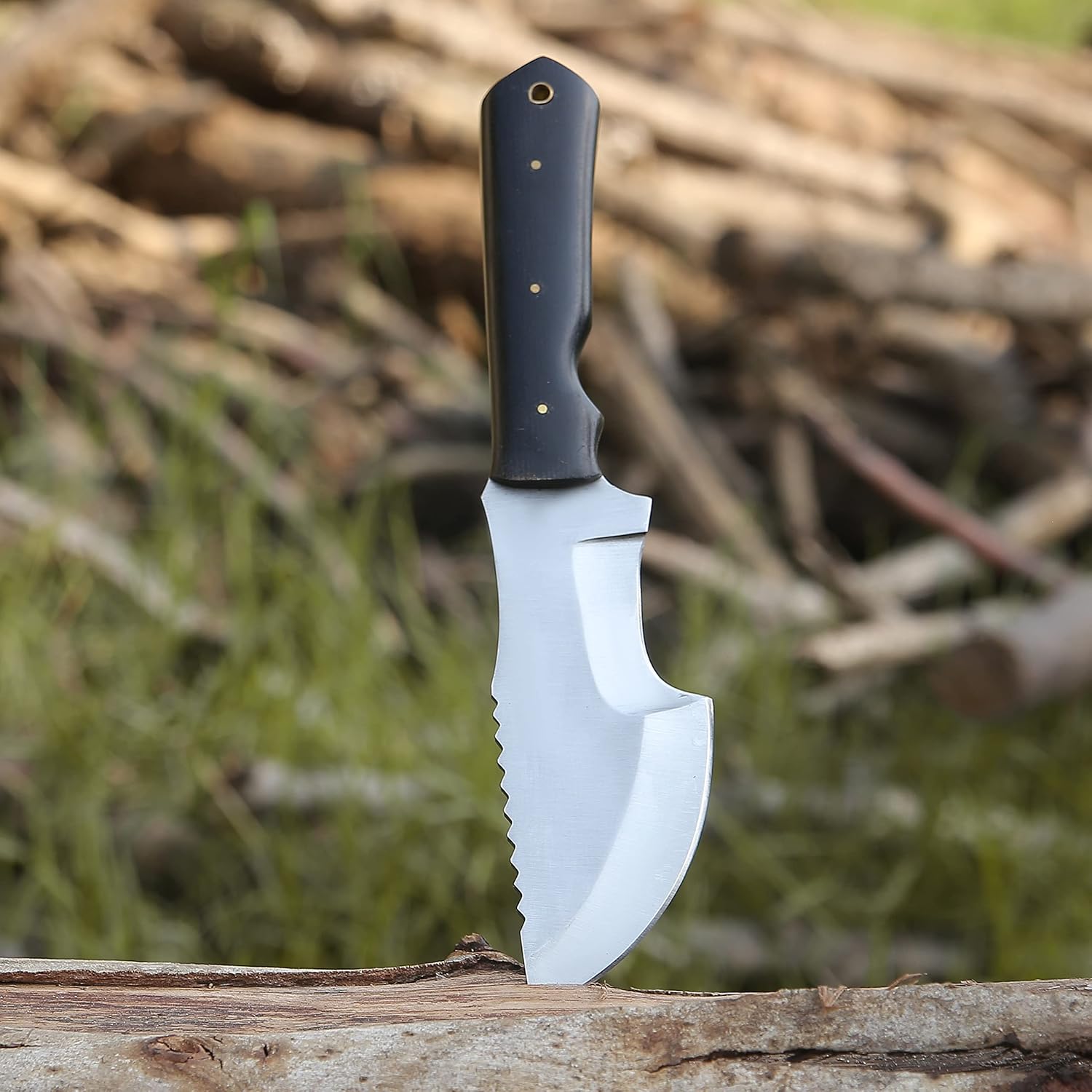 Handmade Tracker Knife With Sheath Outdoor Knife Survival Camping Knife D2 Steel Tracker Knife Fixe