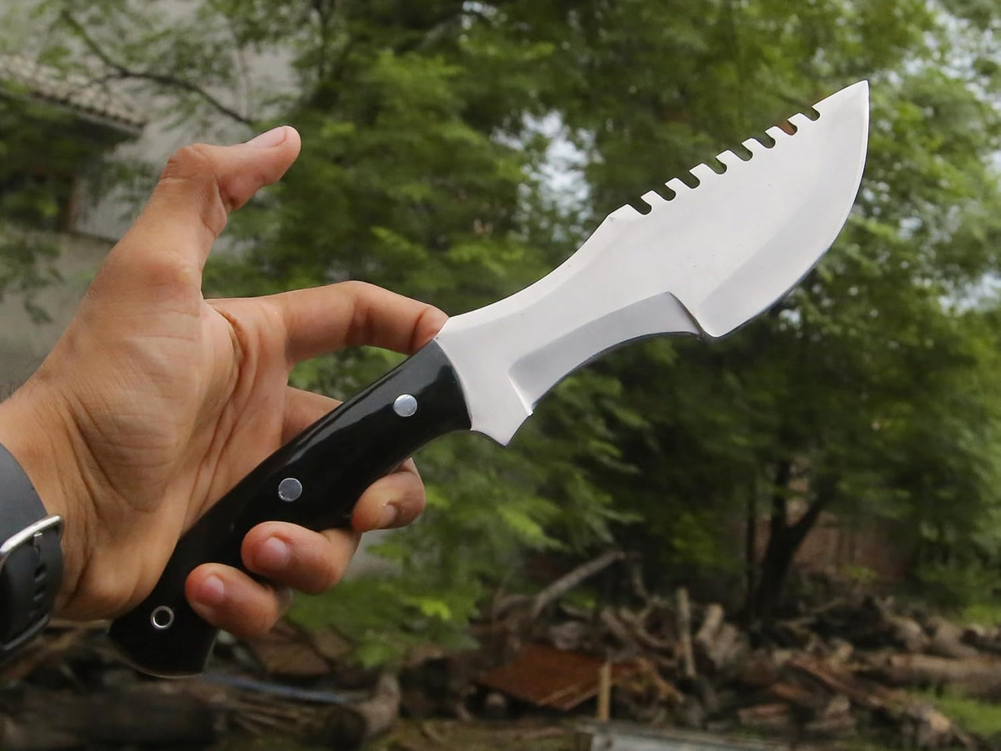 Handmade D2 Tracker Knife With Sheath Outdoor Knife Survival Camping Knife D2 Fixed Blade Hunting K 2