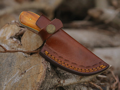 ALFARI Handmade D2 Steel Fixed Blade Skinning Hunting Knife With Gut Hook Best For Outdoor Camping  2