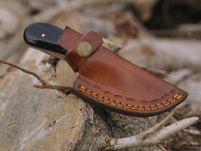 ALFARI Handmade D2 Steel Fixed Blade Skinning Hunting Knife With Gut Hook Best For Outdoor Camping  2
