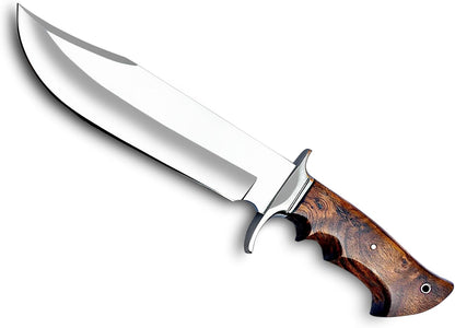 15 Inches Full Tang Handmade Bowie Knife Fixed Blade Hunting Knife Skinning Knife Camping Knife Bus 3