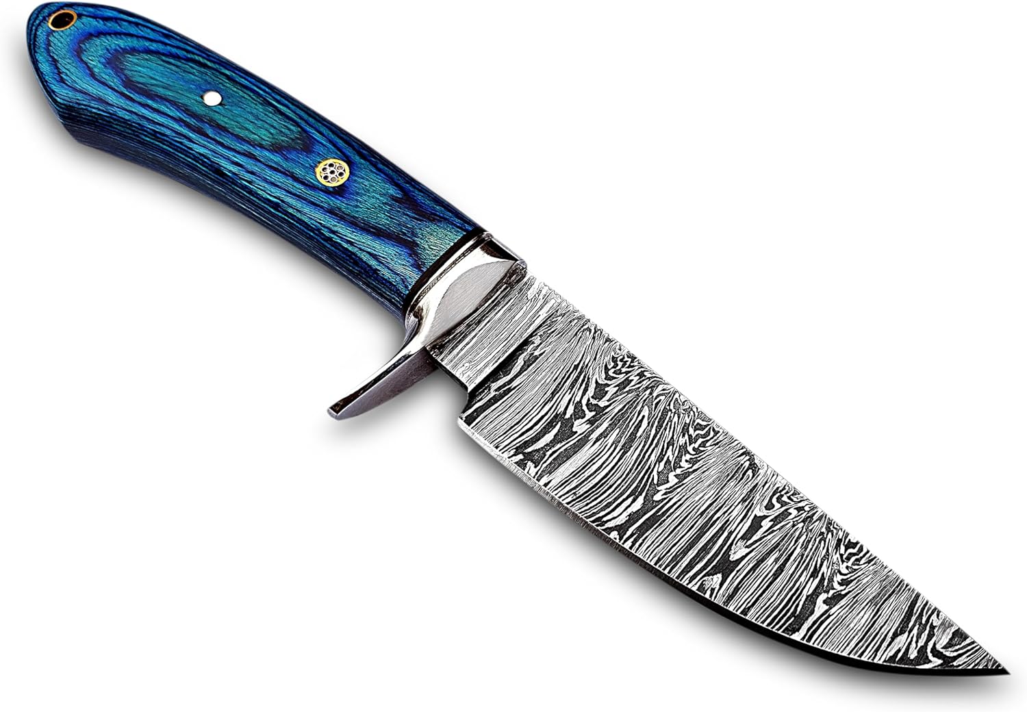 95 Inches Handmade Damascus Hunting Knife Fixed Blade Skinnig Camping Survival Outdoor And Everyday 2