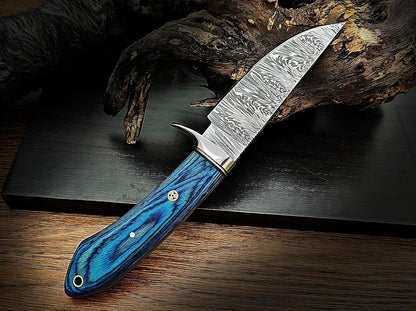95 Inches Handmade Damascus Hunting Knife Fixed Blade Skinnig Camping Survival Outdoor And Everyday 3