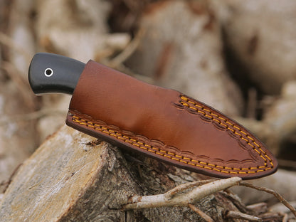 ALFARI Handmade D2 Steel Fixed Blade Skinning Hunting Knife With Gut Hook Best For Outdoor Camping  1
