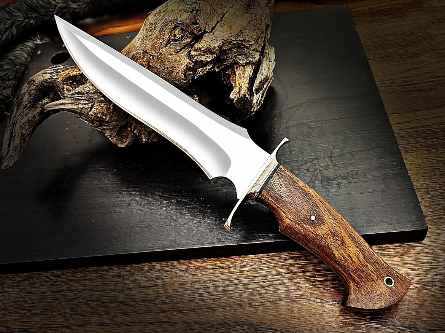 135 Inches Full Tang Handmade Bowie Knife Fixed Blade Hunting Knife Camping Knife Bushcraft Knife 1