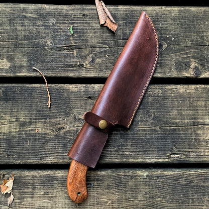 Hand Made Damascus Steel Tracker Knife For Hunting Camping Fishing And All Outdoor Activities With  2