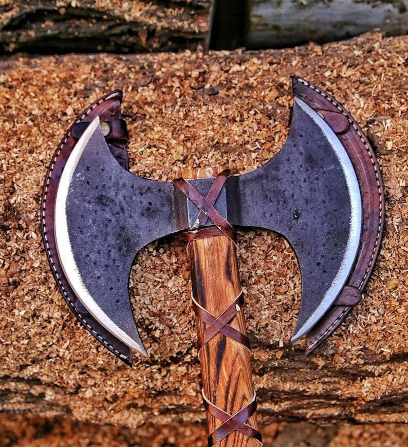 Double Headed Viking Bearded Axe Double Blade Axe Birthday Gift Gift For Him Groomsman Gifts Christ 3