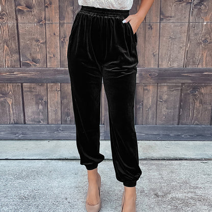 Stylish Elastic HighWaist Pants
